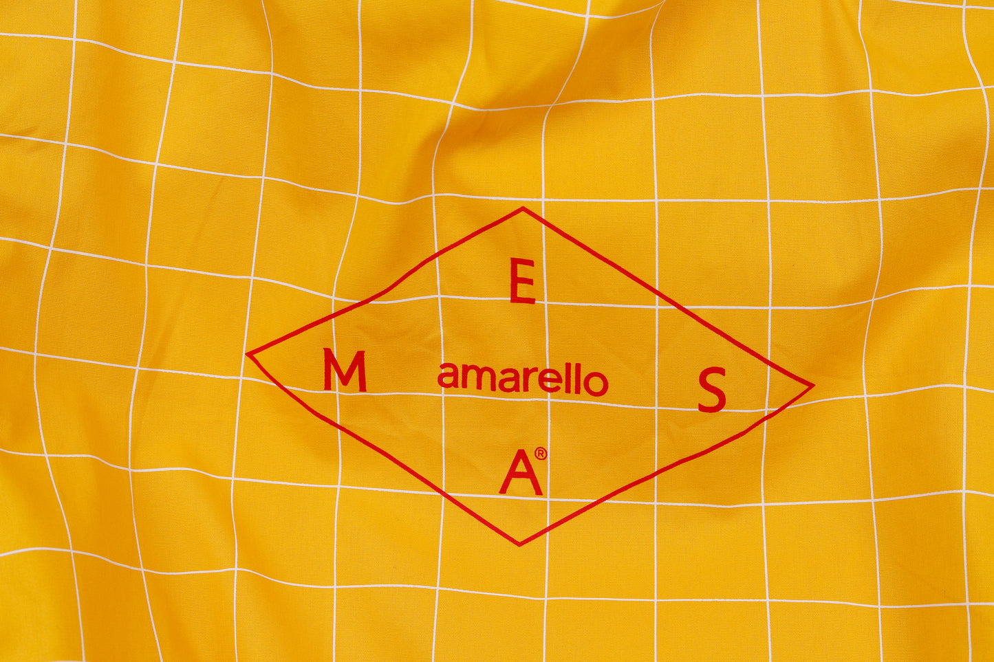Sacola Mesa Quadriculada Amarela