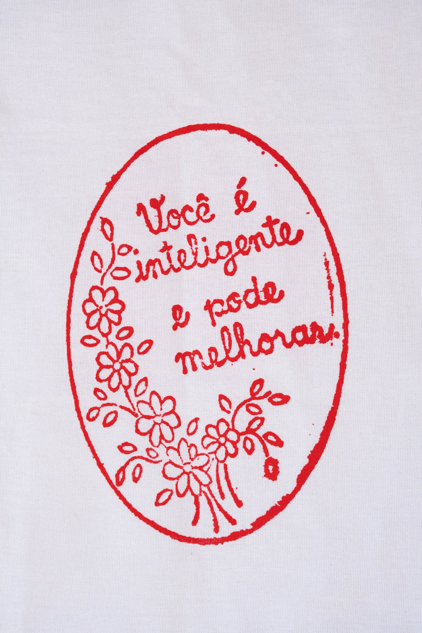 Pano de Prato "Você é inteligente e pode melhorar"