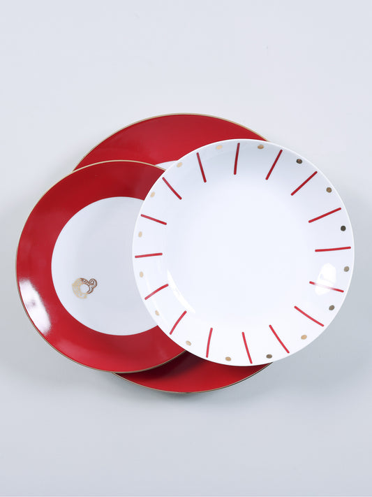 Jogo de Pratos Dea Vermelho