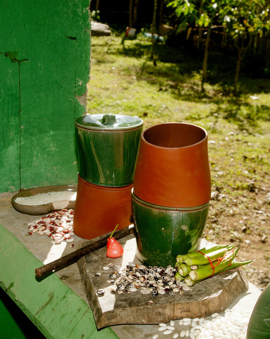 Pote de Grãos Terra Cota