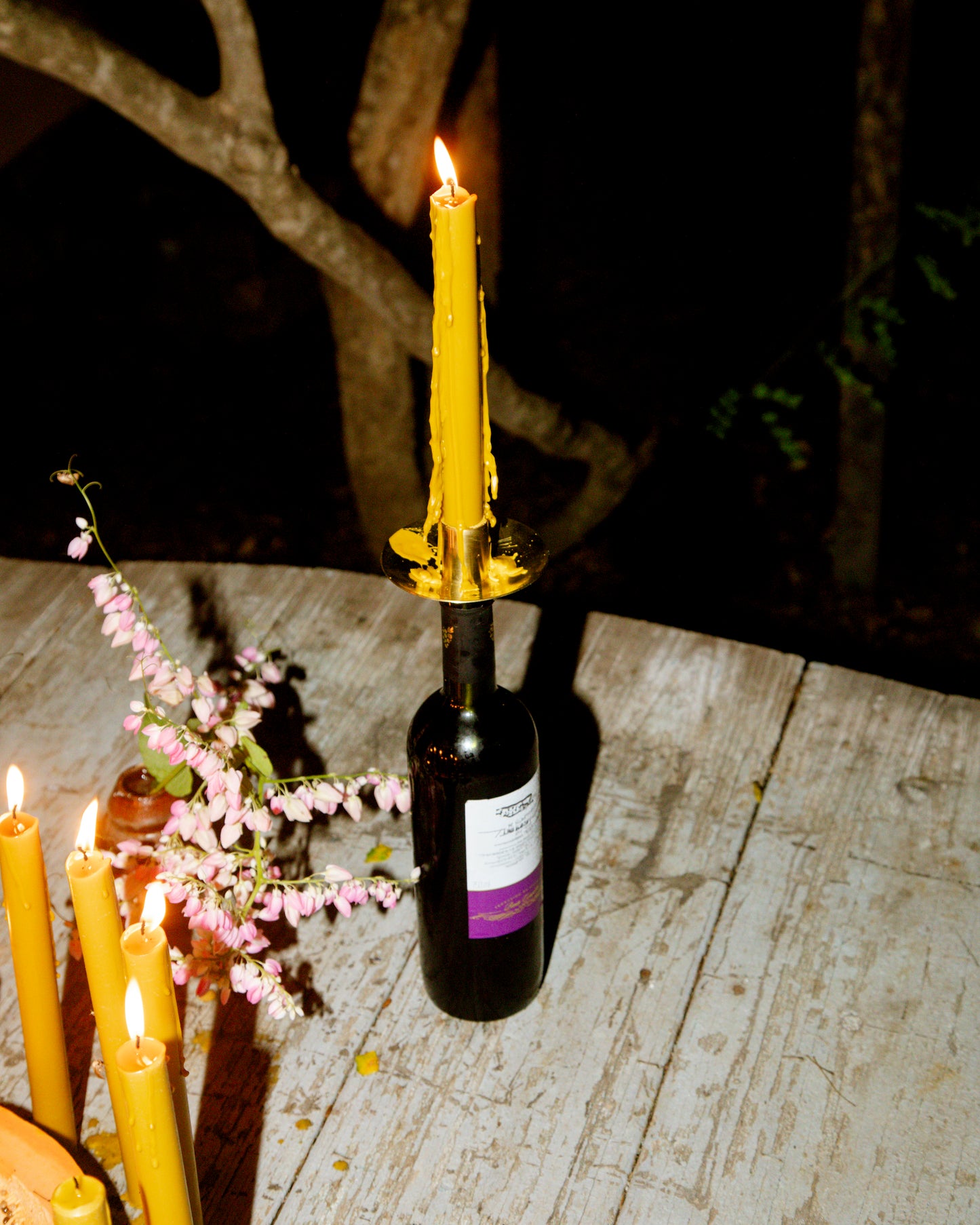 Castiçal para Garrafa