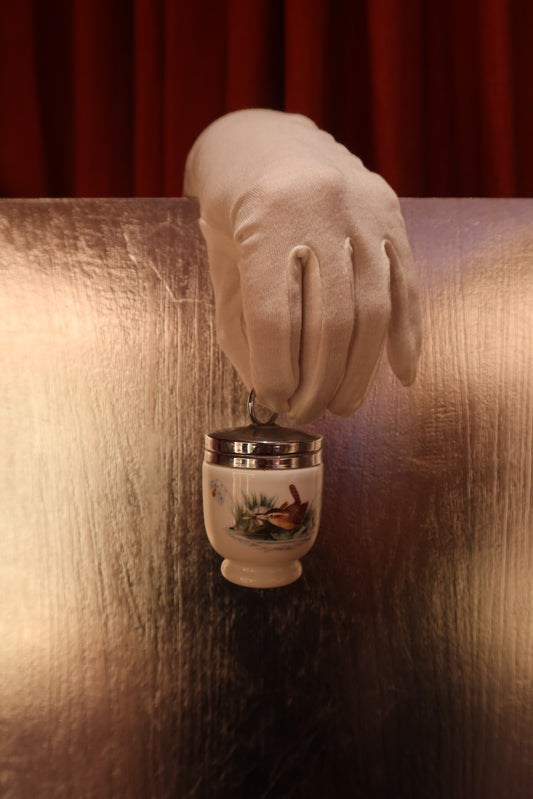 Porta Ovo com Pássaro