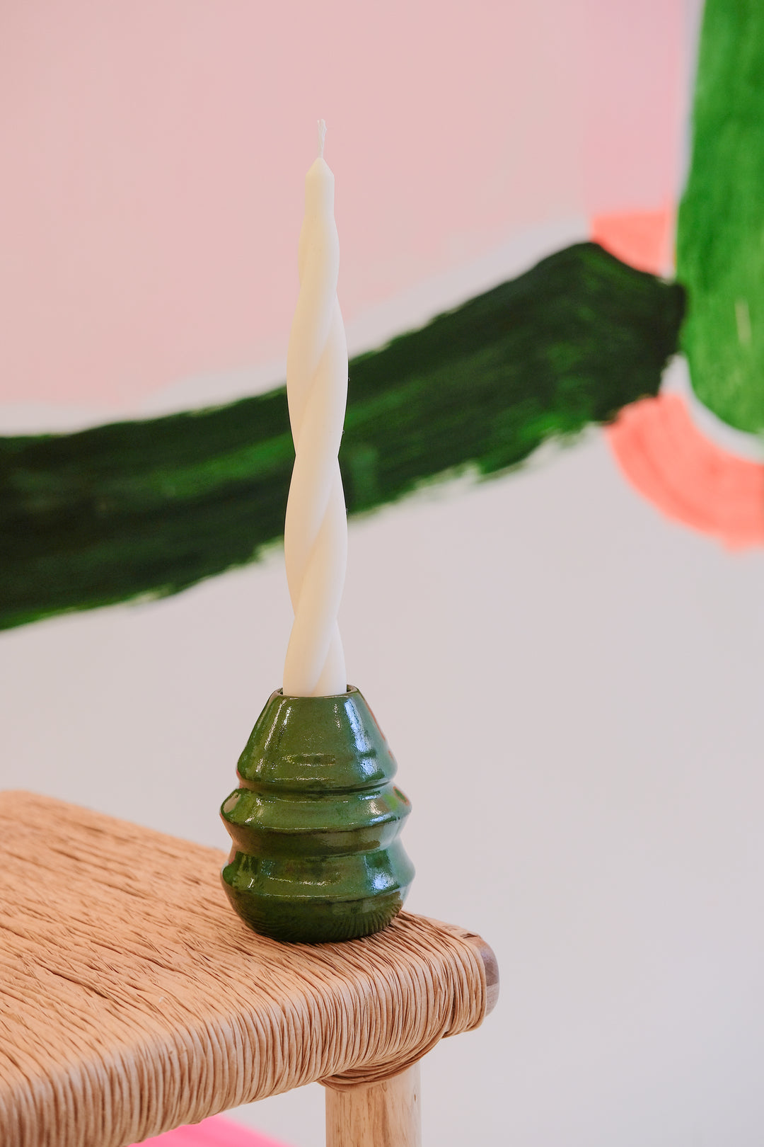 Castiçal 2 Gomos Verde