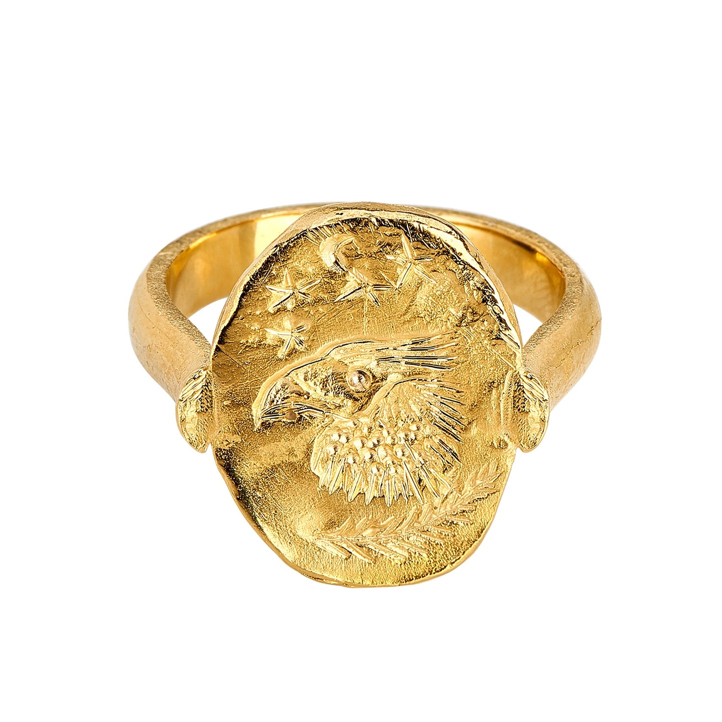 Anel Carcará Dourado