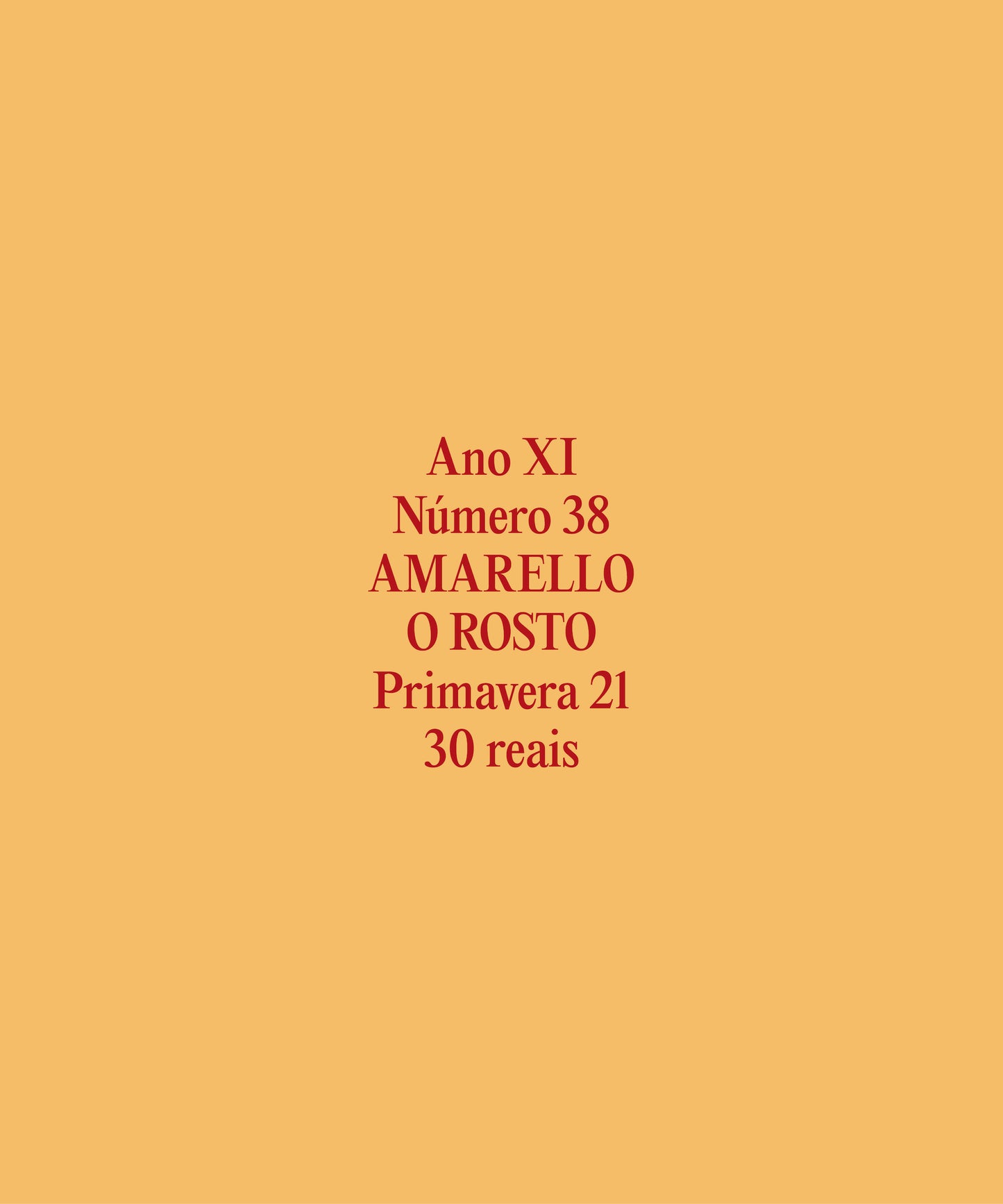 O Rosto — número 38