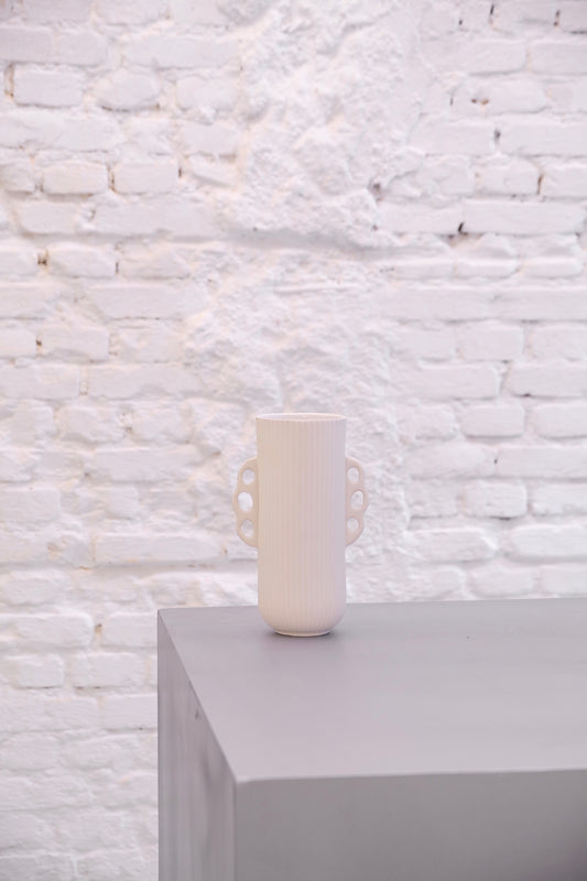 Vaso Canelado Branco